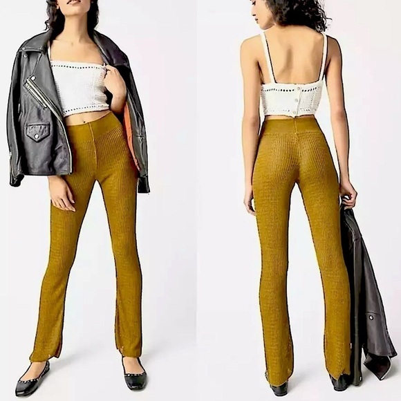 Free People Pants - NWOT Free People, Rosella Swit Pants, Small in Olive Green